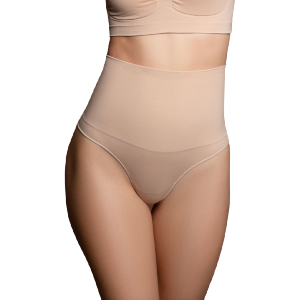 BYE-BRA - CINTO SEM EMENDA ESTILO TANGA BEIGE TAMANHO S - Image 2