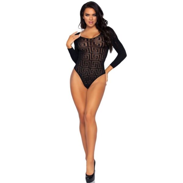 LEG AVENUE - MOSAIC SNAP CROTH BODYSUIT TAMANHO ÚNICO - Image 2