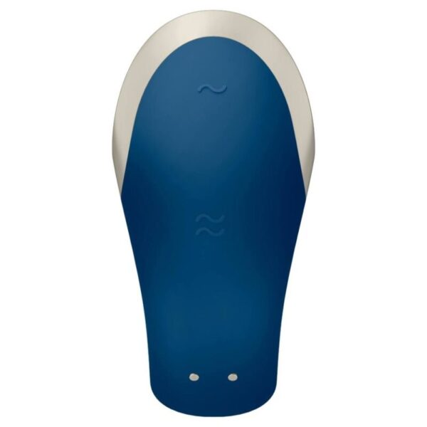 SATISFYER - VIBRADOR DOUBLE LOVE LUXURY PARTNER AZUL - Image 3