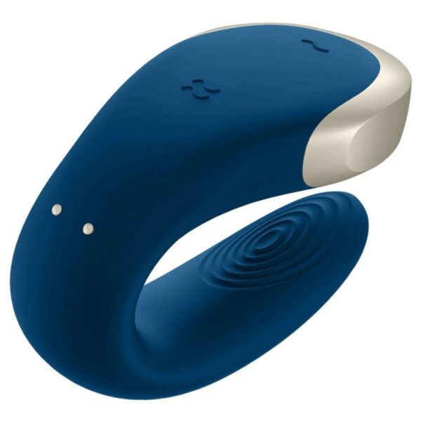 SATISFYER - VIBRADOR DOUBLE LOVE LUXURY PARTNER AZUL - Image 4