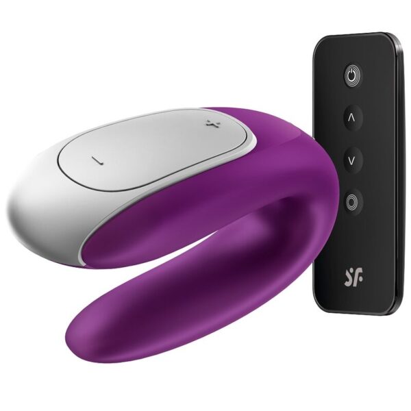 SATISFYER - VIBRADOR DOUBLE FUN PARTNER ROXO - Image 2