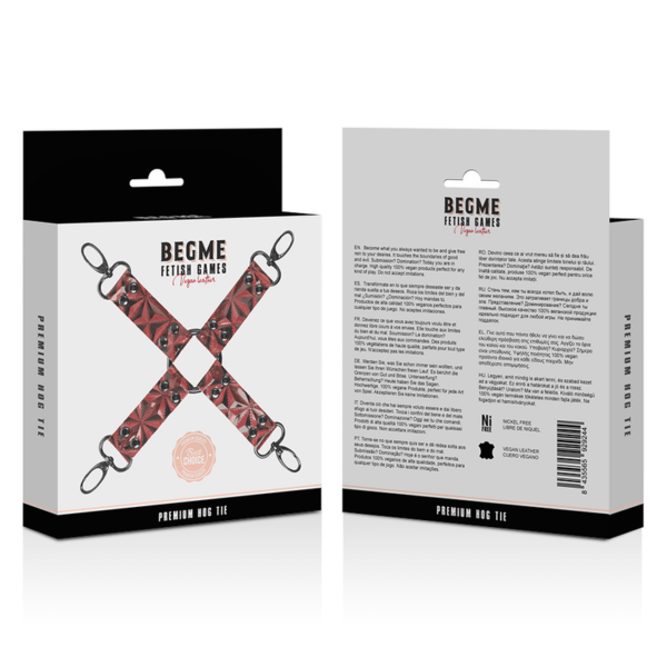 BEGME - GRAVATA DE PORCO DE COURO VEGANO PREMIUM RED EDITION - Image 5