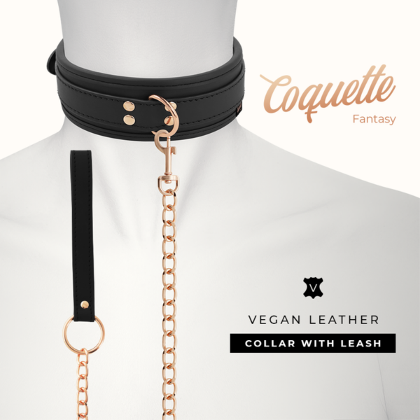 COQUETTE CHIC DESIRE - COLAR DE COURO FANTASY VEGAN COM ALA E FORRO DE NEOPRENE - Image 4