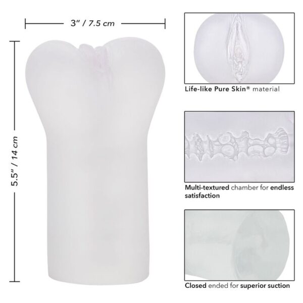 CALEXOTICS - BOUNDLESS VULVA STROKER TRANSPARENTE - Image 4