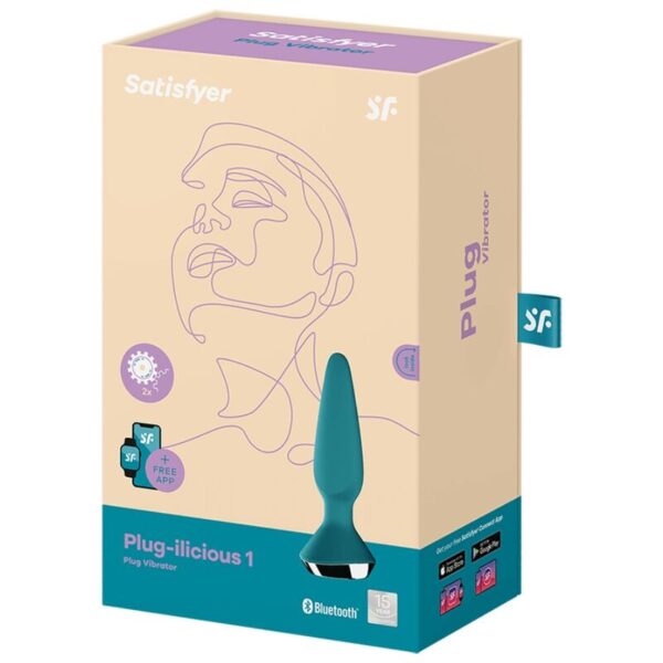 SATISFYER - VIBRADOR PLUG ILICIOUS 2 PLUG VERDE - Image 5