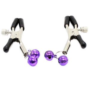 OHMAMA FETICHE - Grampos DE BICO COM SINO LILAC