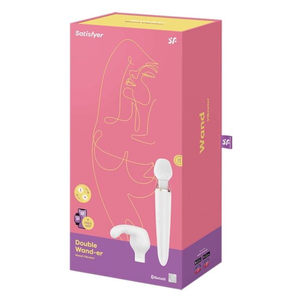 SATISFYER - APLICATIVO DOUBLE WANDER BRANCO - Image 5