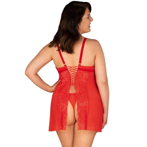 OBSESSIVE - BLOSSMINA CHEMISE E TANGA 6XL/7XL - Image 2