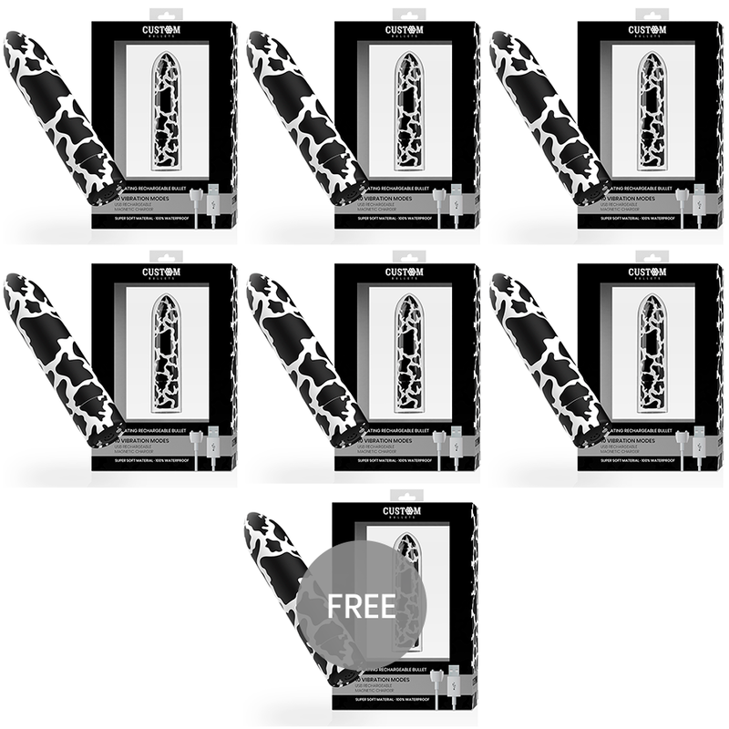 CUSTOM BULLETS - VACA RECARREGÁVEL BALA MAGNÉTICA 10 INTENSIDADES 6 + 1 GRÁTIS - Image 2