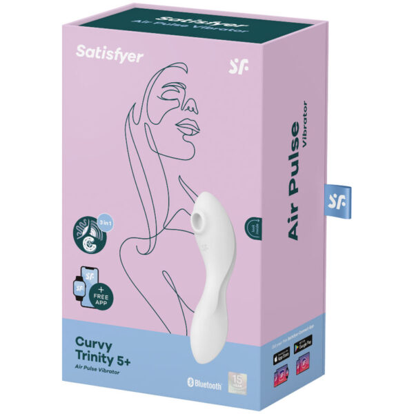SATISFYER CURVY TRINITY 5 ESTIMULADOR Y VIBRADOR APP - AZUL - Image 4