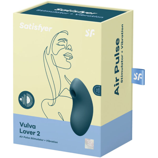 SATISFYER VULVA LOVER 2 ESTIMULADOR Y VIBRADOR - AZUL - Image 4