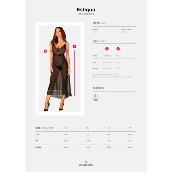 OBSESSIVE - ESTIQUA CHEMISE XS/S - Image 5