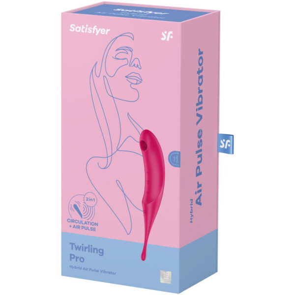 SATISFYER TWIRLING PRO ESTIMULADOR Y VIBRADOR - ROJO - Image 4