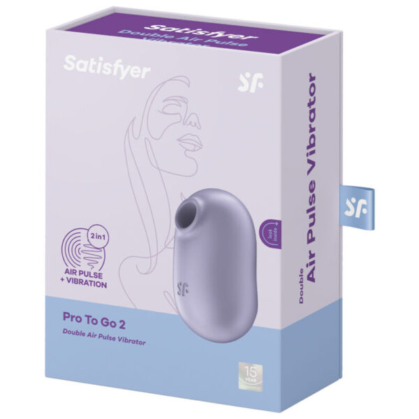 SATISFYER - PRO TO GO 2 ESTIMULADOR Y VIBRADOR DOBLE BEIGE - Image 5