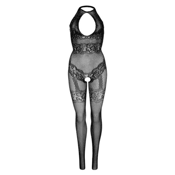 LEG AVENUE - SEAMLESS FISHNET BODYSTOCKING TAMANHO ÚNICO - PRETO - Image 3