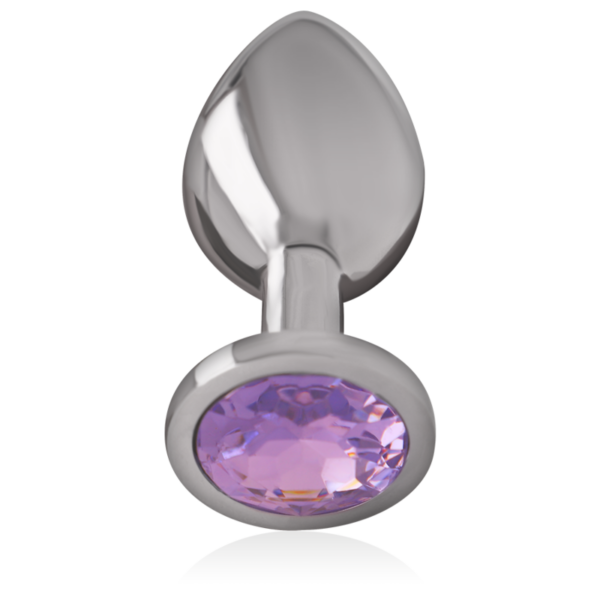 INTENSE - PLUG ANAL DE METAL DE ALUMÍNIO COM CRISTAL VIOLETA TAMANHO S - Image 3
