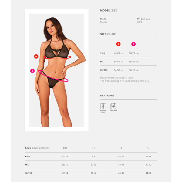 OBSESSIVE - CONJUNTO CELIA NOIR 2 PEAS XS/S - Image 5