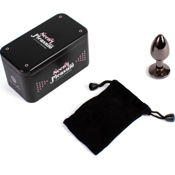 SECRETPLAY - PLUG ANAL DE GUNMETAL TAMANHO PEQUENO 7 CM - Image 4
