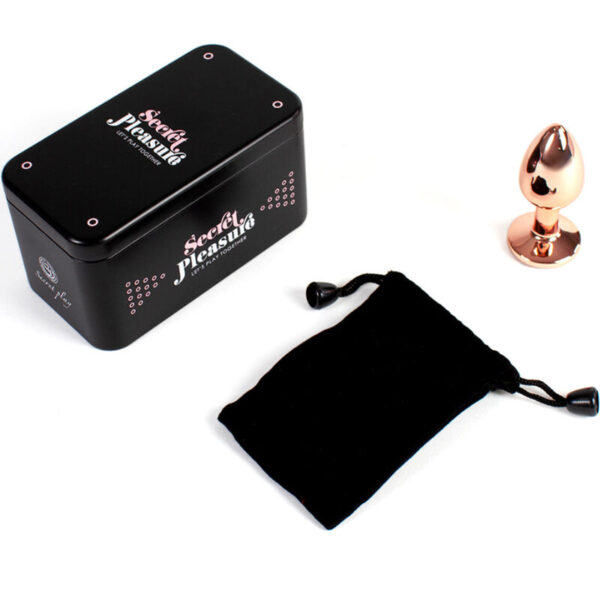 SECRETPLAY - PLUG ANAL DE METAL OURO ROSA TAMANHO PEQUENO 7 CM - Image 4