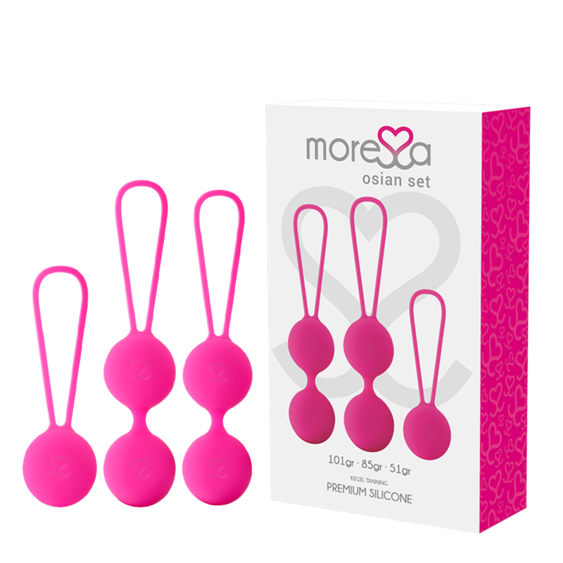 MORESSA - CONJUNTO OSIAN PREMIUM SILICONE ROSA (Osian One - 51 g  Osian Two - 101 g  Osian Three 85 g)