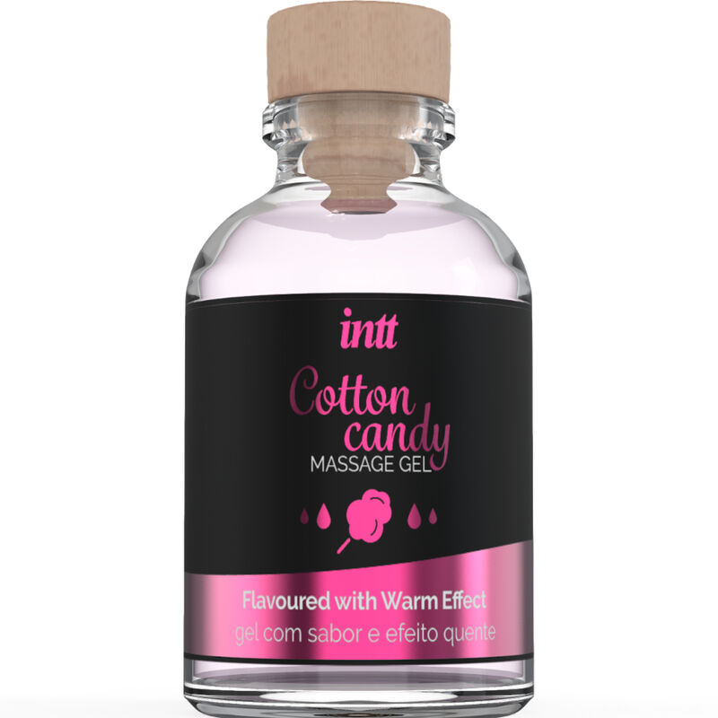 INTT MASSAGE  ORAL SEX - GEL DE MASSAGEM COM SABOR ALGODÃO DOCE E EFEITO AQUECENTE
