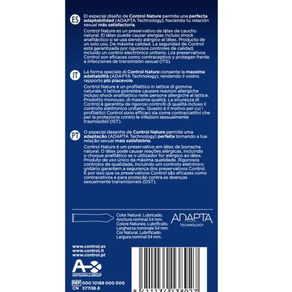 CONTROL - ADAPTA NATURE PRESERVATIVOS 6 UNIDADES - Image 2