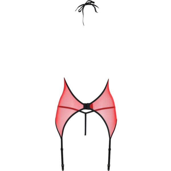 PASSION - PEONIA CORSET LINHA ERÓTICA VERMELHO S/M - Image 5