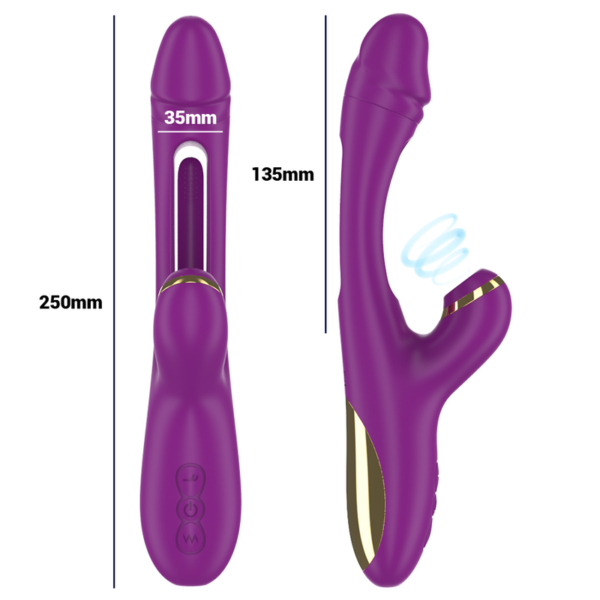 INTENSE - ATENEO VIBRADOR MULTIFUNO RECARREGVEL 7 VIBRAÕES COM LÍNGUA OSCILANTE E SUCO ROXA - Image 5