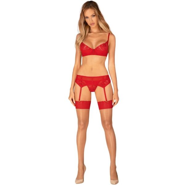 OBSESSIVE - CALZE INGRIDIA ROSSO XS/S - Image 3
