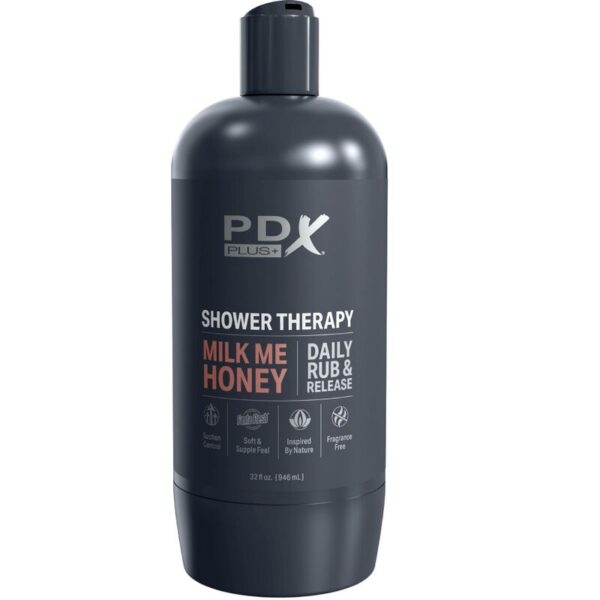 PDX PLUS - STROKER MASTURBADOR DISCRETO DESIGN DE GARRAFA MILK ME HONEY CANDY SHAMPOO - Image 4