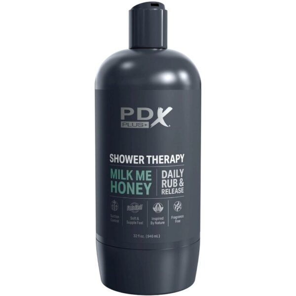 PDX PLUS - STROKER MASTURBATOR DESIGN DISCRETO DO GARRAFA DE SHAMPOO MILK ME HONEY - Image 4
