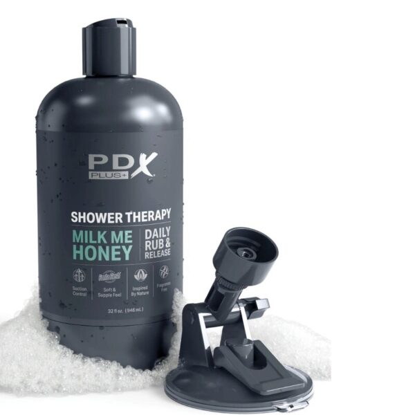 PDX PLUS - STROKER MASTURBATOR DESIGN DISCRETO DO GARRAFA DE SHAMPOO MILK ME HONEY - Image 5