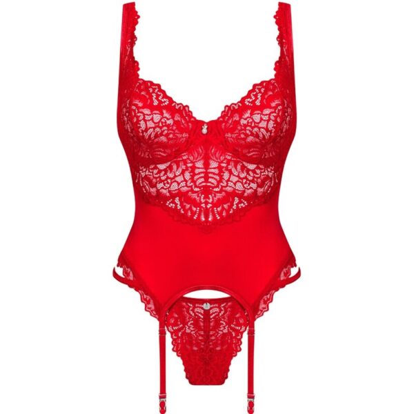OBSESSIVE - AMOR CHERRIS CORSET  TANGA L/XL - Image 5