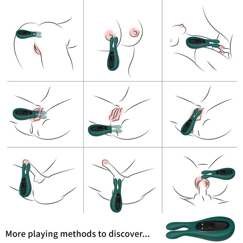 ARMONY - ESTIMULADOR E VIBRADOR COELHO VERDE - Image 2