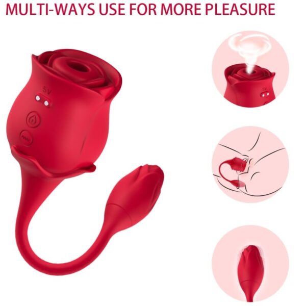 ARMONY - PINK LICKING VIBRANDO DE CLIT  VIBRADOR VERMELHO - Image 5