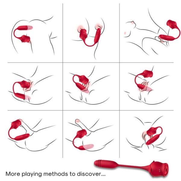 ARMONY - ROSEKNIGTH LAMINDO CLITOR VIBRANTE E VIBRADOR VERMELHO - Image 5