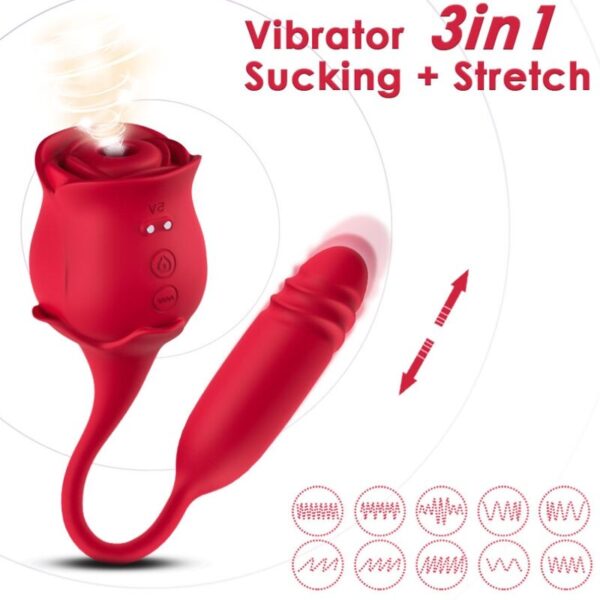 ARMONY - ROSEKNIGTH LAMINDO CLITOR VIBRANTE E VIBRADOR VERMELHO - Image 2