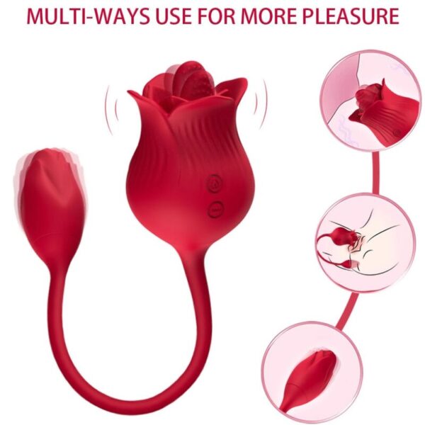 ARMONY - VIBRADOR ROSA CON COLA VERMELHO - Image 2