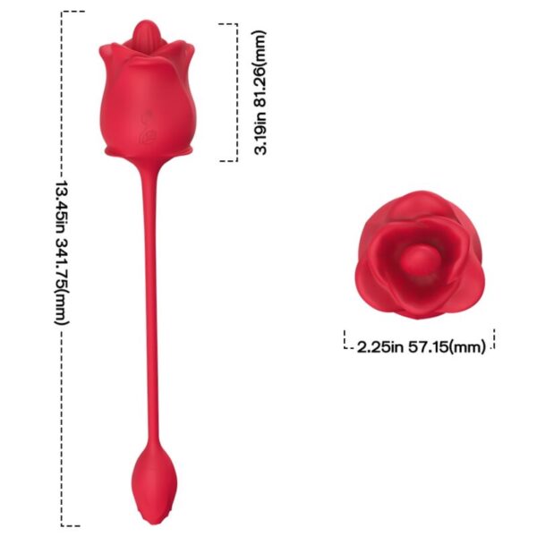 ARMONY - ESTIMULADOR E VIBRADOR ROSA COLA VERMELHO - Image 4