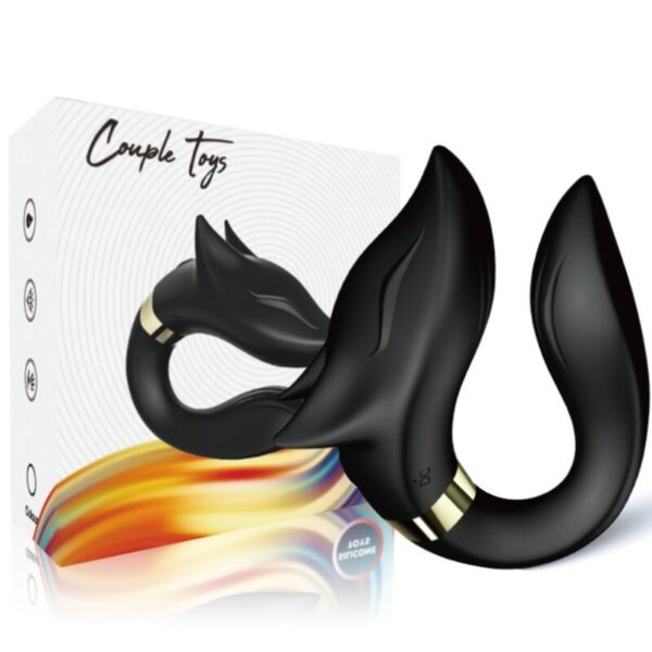 ARMONY - VIBRADOR FOX PARA CASAIS CONTROLE REMOTO PRETO - Image 4