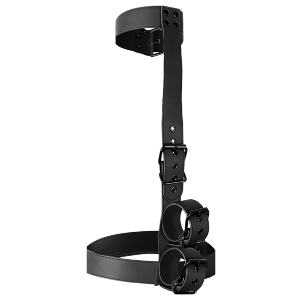 FETISH SUBMISSIVE BONDAGE - CONJUNTO DE RESTRAINT CORPORAL DE COLAR E PULSO - Image 4
