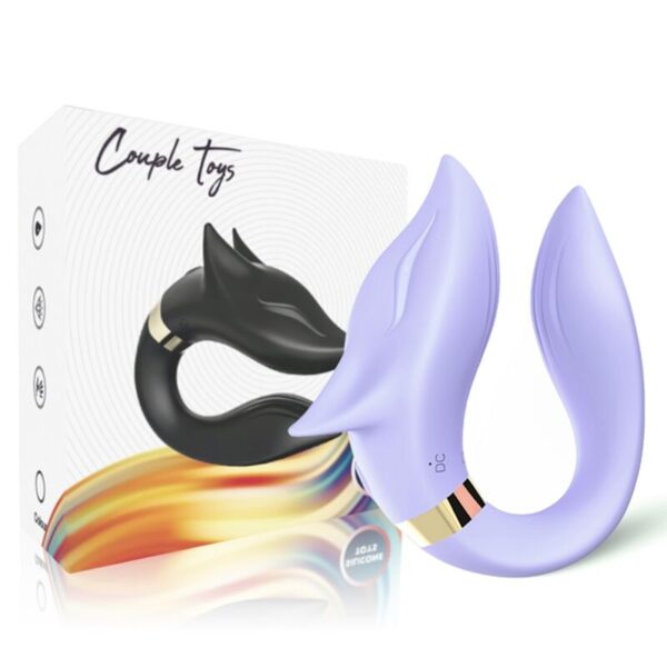 ARMONY - VIBRADOR FOX PARA CASAIS COM CONTROLE REMOTO ROXO - Image 4