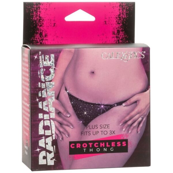 CALEXOTICS - RADIANCE TANGA CROTCHLESS RHINE PLUS SIZE - Image 4