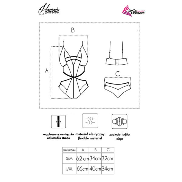 LIVCO CORSETTI FASHION - HAWAIN LC 90665 CORPO PRETO - Image 4