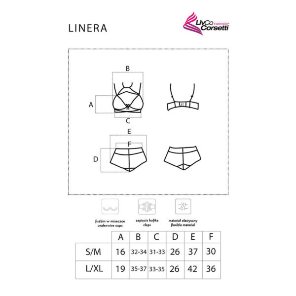 LIVCO CORSETTI FASHION - COLEO LINERA FOR THE SENSES BRA + CALA PRETA - Image 5