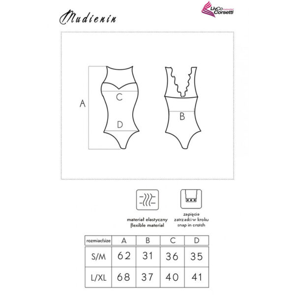 LIVCO CORSETTI FASHION - MUDIENIN LC 90654 BODY NEGRO - Image 5