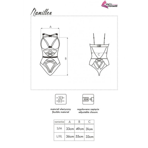 LIVCO CORSETTI FASHION - NAMILLEN LC 90528 CORPO PRETO - Image 5