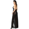 CHILIROSE - CR 3856 BABYDOLL LARGO AZUL NEGRO S/M - Image 2