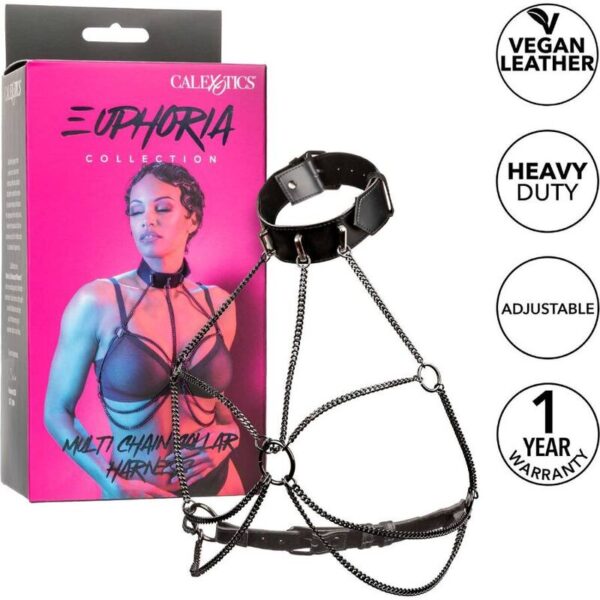 CALEXOTICS - EUPHORIA ARNÊS DE COLAR MULTI CADEIA - Image 2