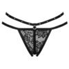 LIVCO CORSETTI FASHION - NOMADE TANGA CROTCHLESS NEGRO - Image 3